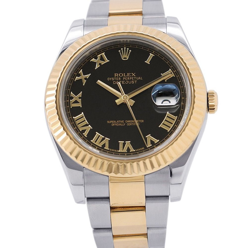 Rolex Datejust II Roulette SS 18K Yellow Gold Watch