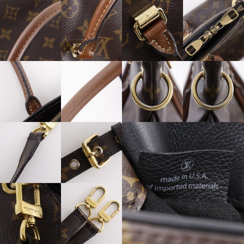 Louis Vuitton Pallas 2WAY Shoulder M41064 Monogram Canvas Noir Black Brown