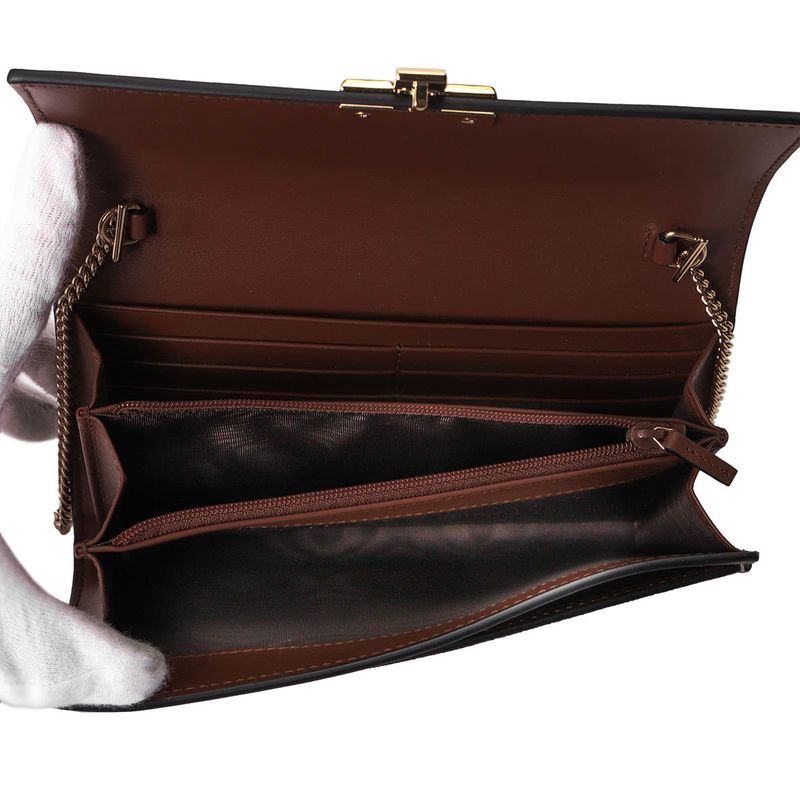 Gucci Long Wallet GG Supreme Brown/black