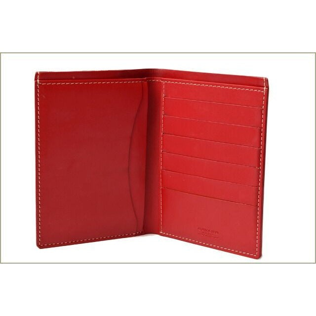 Goyard Wallet Fold Card Case Herringbone Red — view 3