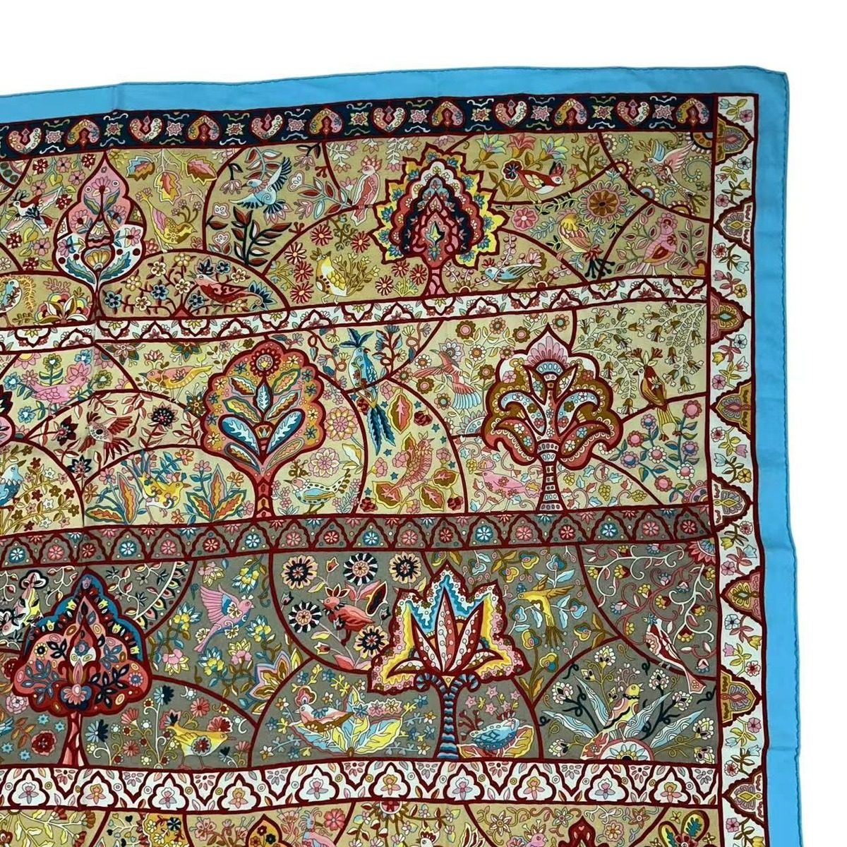 Hermes Carre 140 Scarf in the Land of Blooming Islands Cashmere Multicolor — view 3