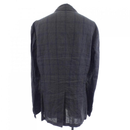 Hermes Jacket Brown 46 Navy Gray — view 2