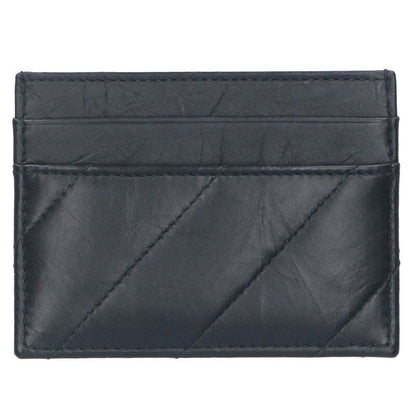 Balenciaga 766467 B Logo Leather Card Case Men's