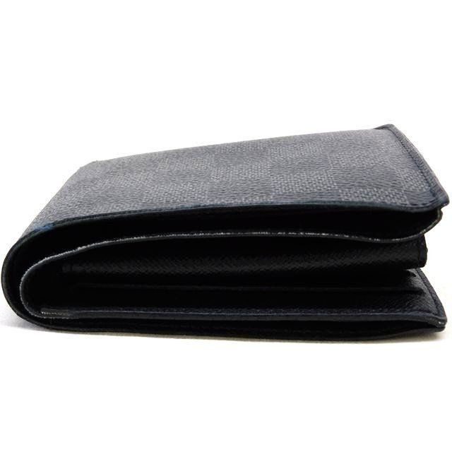 Louis Vuitton Damier Graphite Portefeuille Marco Bifold Wallet with Initial 8C — view 7