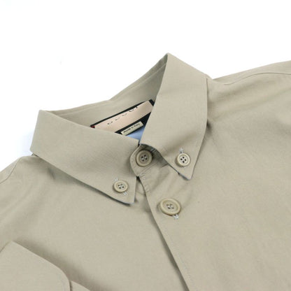 Gucci 24SS 762164 Cotton 100% Logo Embroidery Button-down Long Sleeve Shirt
