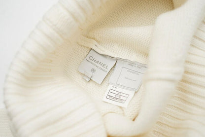 Chanel Pants Size 38 S To M Identification 00A Coco Mark Logo Button Wool Knit