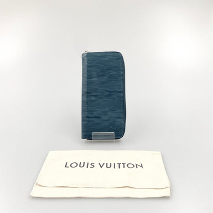 Louis Vuitton Epi Zippy Wallet Vertical Round Zipper Long Wallet M60966 Blue