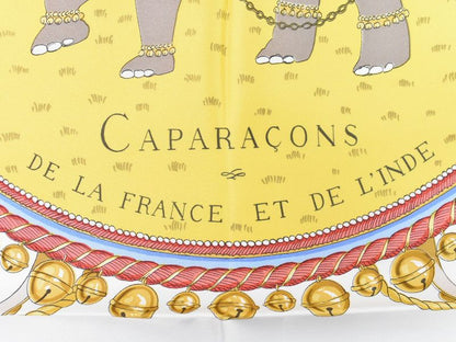 Authentic Hermes Scarf Carré 90 Caparacons DE LA France ET DE L'inde Horse