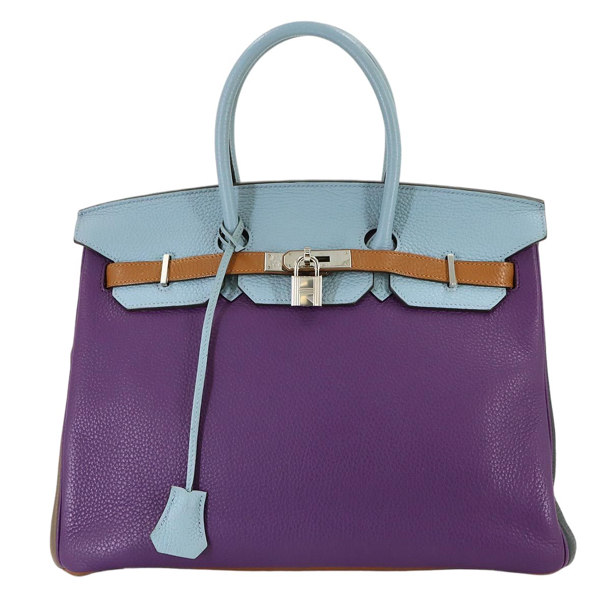 Hermes Birkin 35 Harlequin Taurillon Clemence Ultra Violet Blue Run Hand