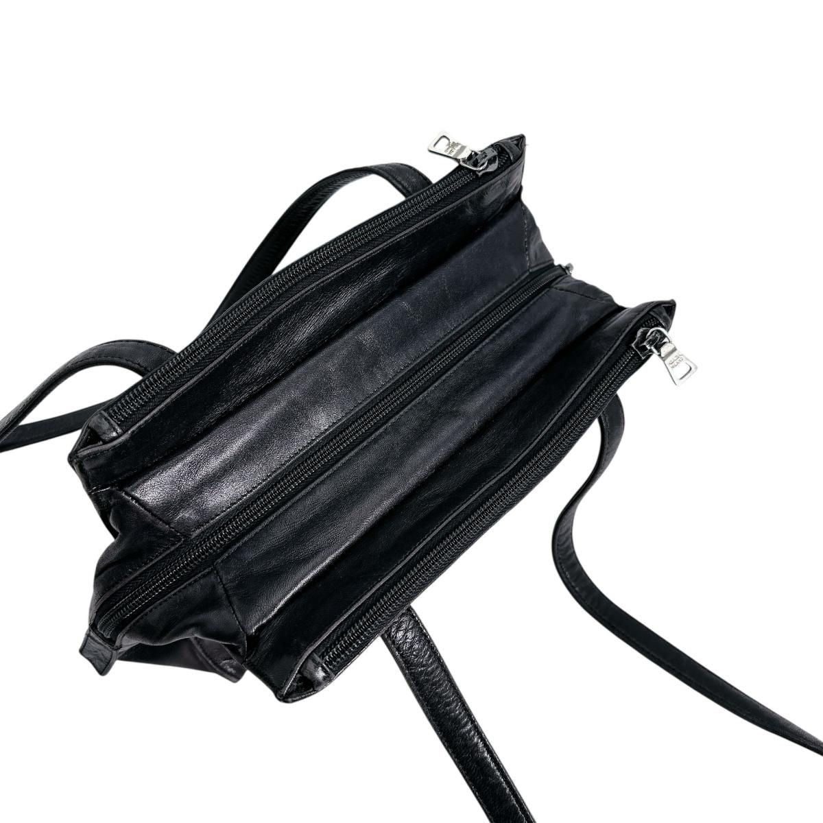 Prada Tote Bag Logo Shape Pressed Black