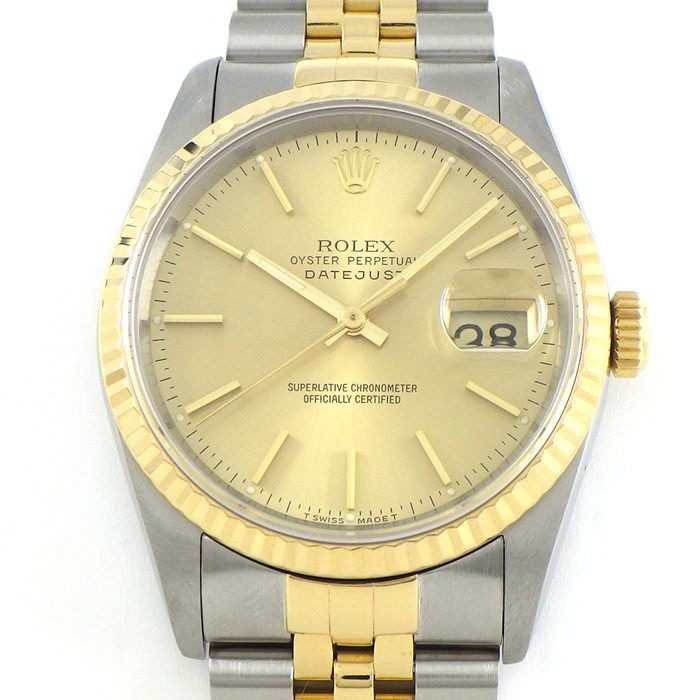 Rolex Watch Datejust No Date Luminous Hand Sunray Chien Pankara Dial Full Ted