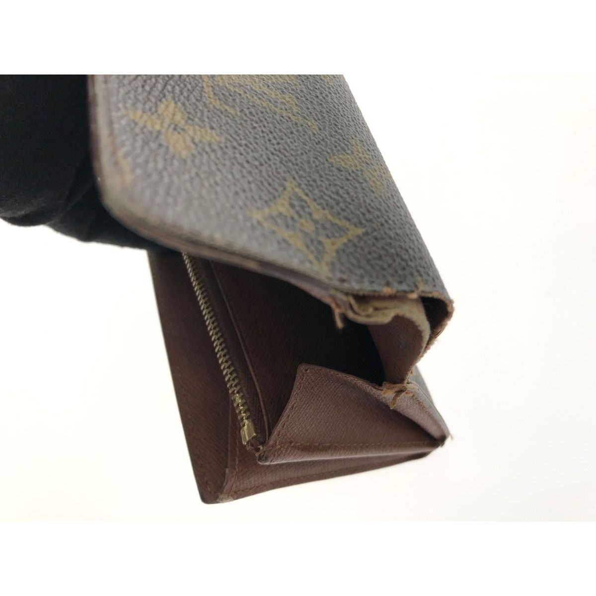 Louis Vuitton Women's Long Wallet Monogram Portomone Credit M61726 Brown