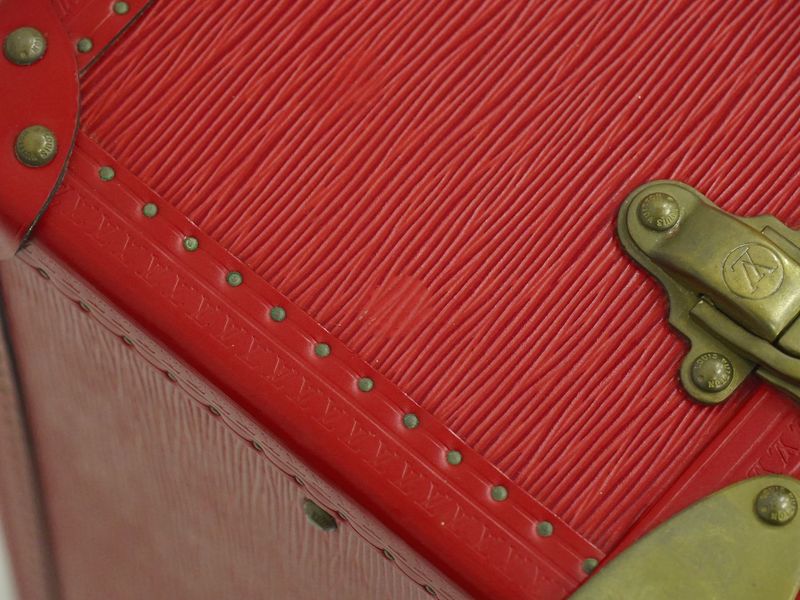 Authentic Louis Vuitton LV Arzeal 75 Epi Leather Trunk Travel Bag Handbag