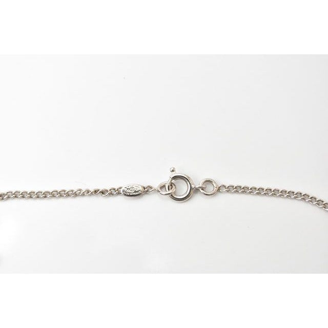Chanel Coco Mark CC Rhinestone Silver White — view 5