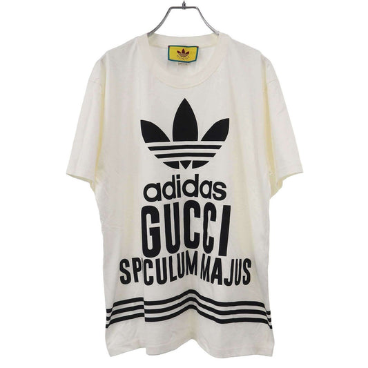 Gucci Adidas Print T-Shirt White