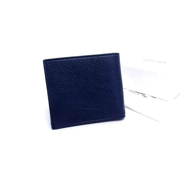 Balenciaga Square Coin Wallet Leather Bifold Navy