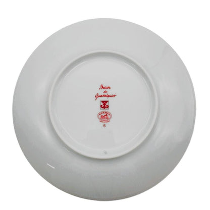 Hermes Gadarkivir Plate Porcelain Red White 17cm (669in) Tableware