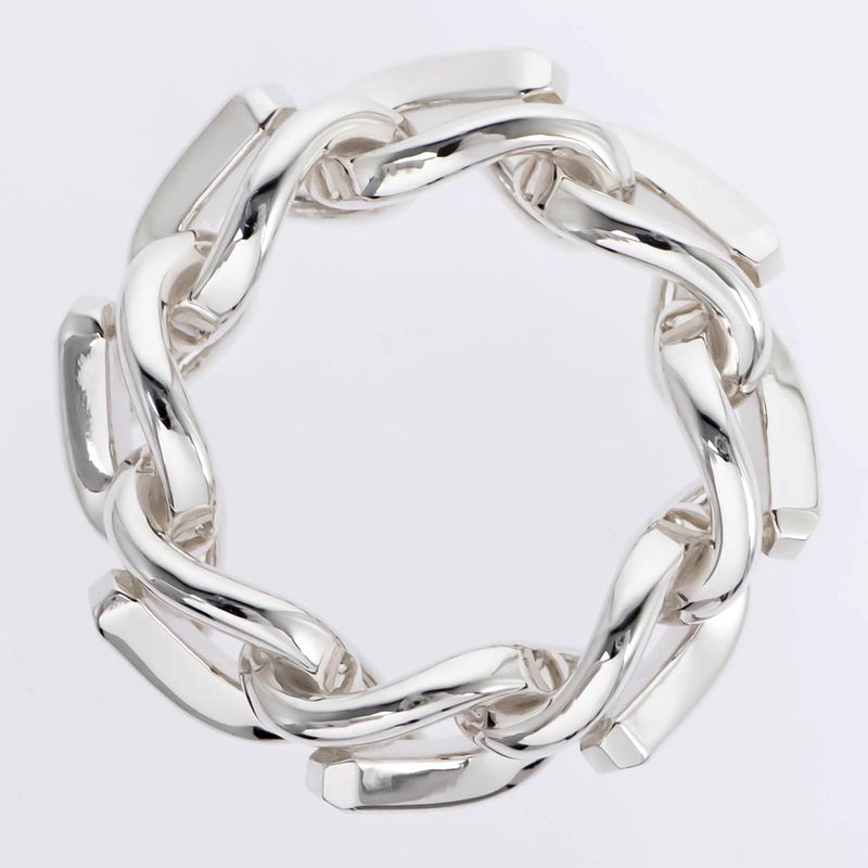 Tiffany & Co Forge Link Ring #50 Ag925 Silver SV Ring Jewelry Accessorie