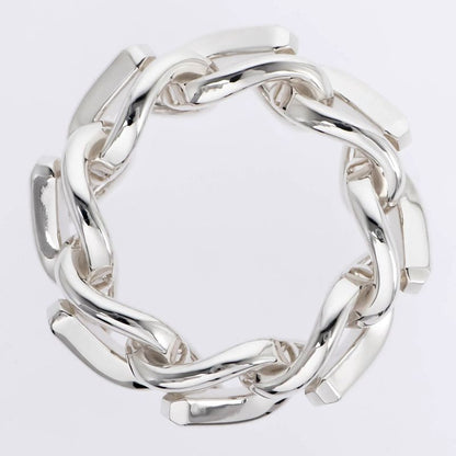 Tiffany & Co Forge Link Ring #50 Ag925 Silver SV Ring Jewelry Accessorie