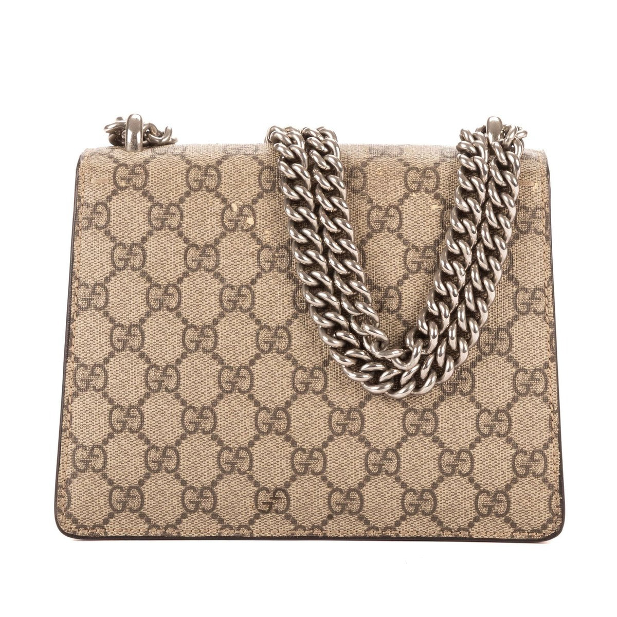 Gucci Dionysus Beige Red Supreme Canvas Suede Shoulder Bag — view 5