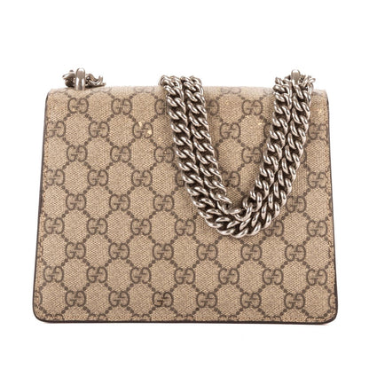 Gucci Dionysus Beige Red Supreme Canvas Suede Shoulder Bag — view 5