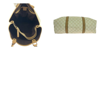 Gucci Beige Brown Gold Hardware GG Supreme Canvas 223668 Business Bag Tote