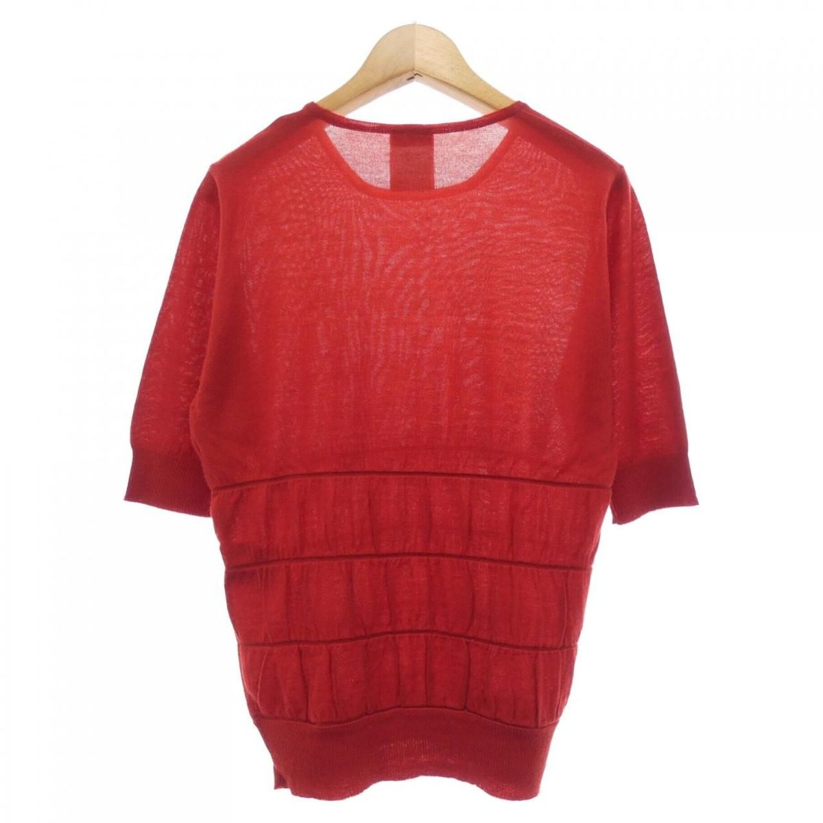 Chanel Vintage Knit Top Red — view 2