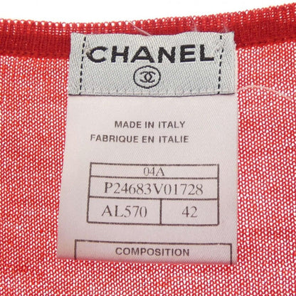 Chanel Vintage Knit Top Red — view 4