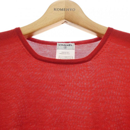 Chanel Vintage Knit Top Red — view 5
