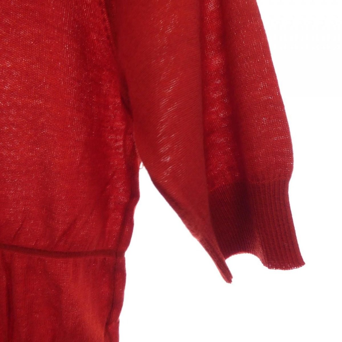 Chanel Vintage Knit Top Red — view 6