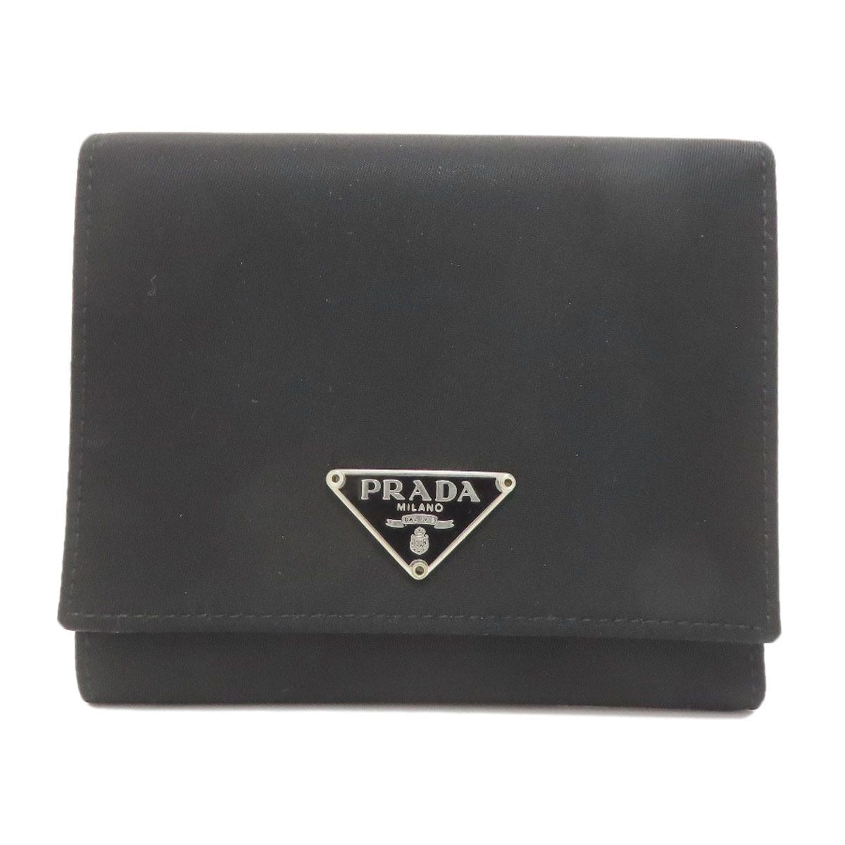 Prada Logo Trifold Wallet Bifold
