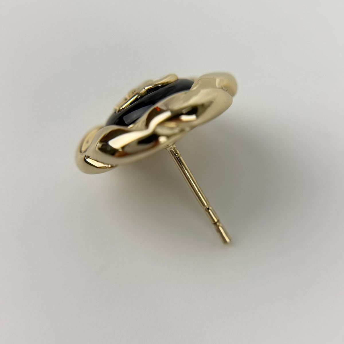 Chanel CC Logo Earrings Gold Vintage — view 13