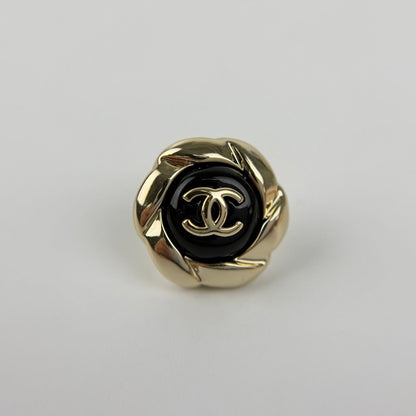 Chanel CC Logo Earrings Gold Vintage — view 4