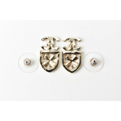 Chanel CC Mark Clover Motif Rhinestone — view 3