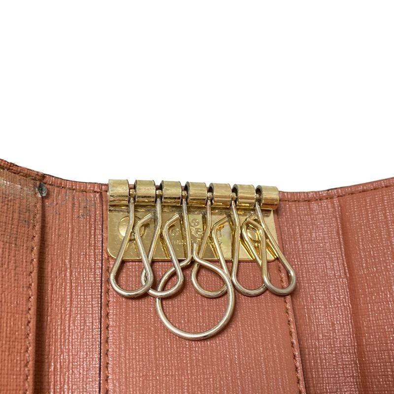 Gucci Key Case Ggearrings 212111 Dark Gray X Black X Multi 6 Hooks