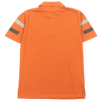 Hermes 100% Cotton Border Pattern Short Sleeve Knit Polo Shirt — view 3
