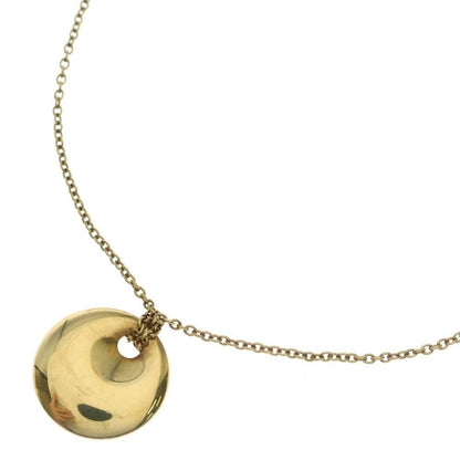 Tiffany & Co 18k Yellow Gold Round Plate Necklace