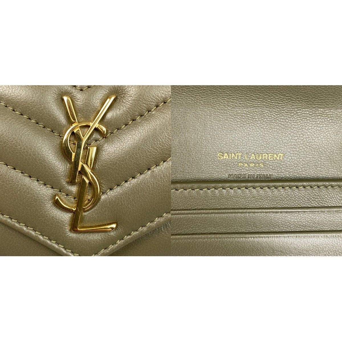 Saint Laurent Monogram YSL Cass Andra Multi Wallet Trifold