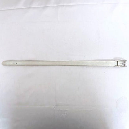 Hermes Bracelet Be Api White Excellent Condition Bracelet Leather Togo Preowned