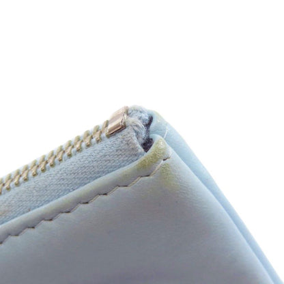 Chanel Coco Mark Bicolor Clutch Bag Leather Women