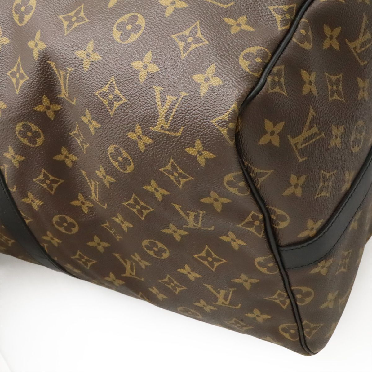 Louis Vuitton Monogram Macassar Keepall Bandoliere 55 Boston Bag Travel Bag