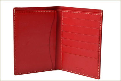 Goyard Wallet Goyard Fold Wallet Card Case Herringbone Red
