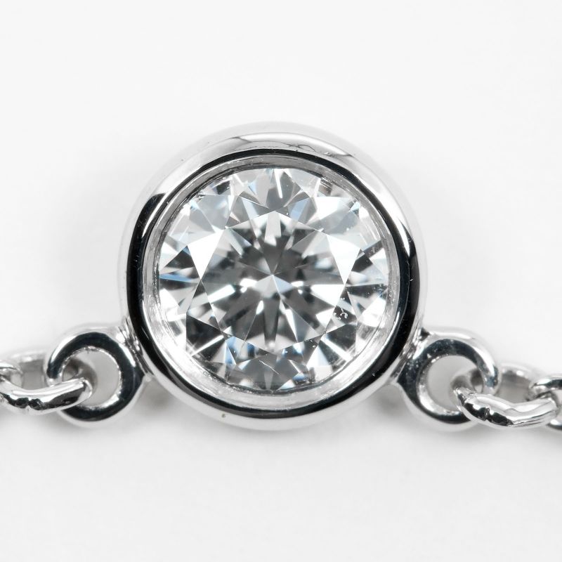 Tiffany & Co By-the-yard 0.19ct Vs1/g/3ex Pt950platinum X Diamond Ladies 2.55g