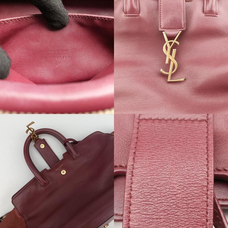 Yves Saint Laurentyves Saint Laurentdowntown Cabas Swine Redleather 436832gnr436