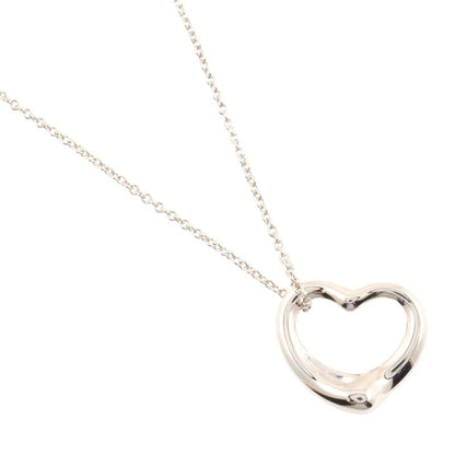Tiffany & Co Open Heart 22mm (0.87in) Model Silver 925 Ladies 7.1g Necklace