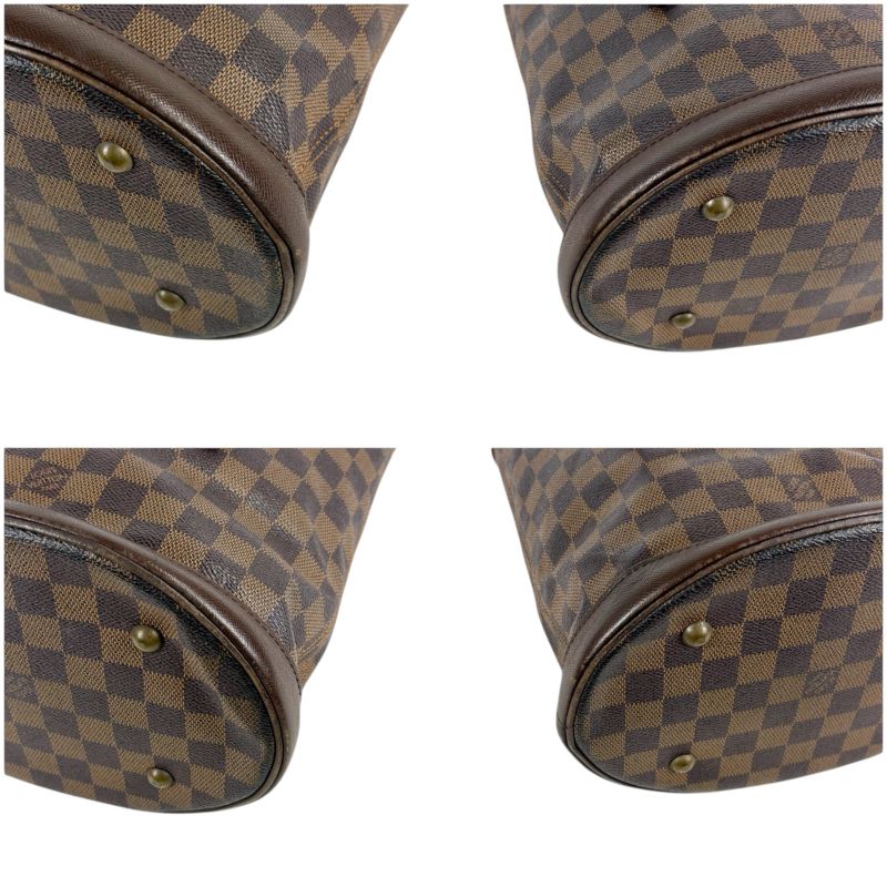 Louis Vuitton Petit Baguette Marais Mini Tote Bag Damier Leather Brown Shoulder