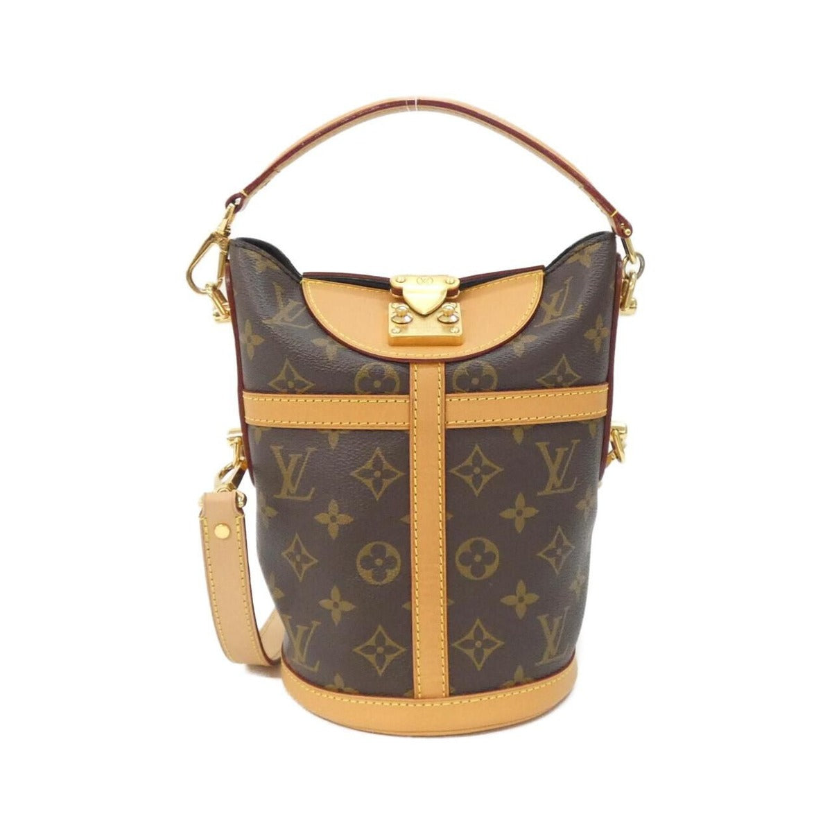 Louis Vuitton Monogram Duffle Canvas Gold Brown Marron