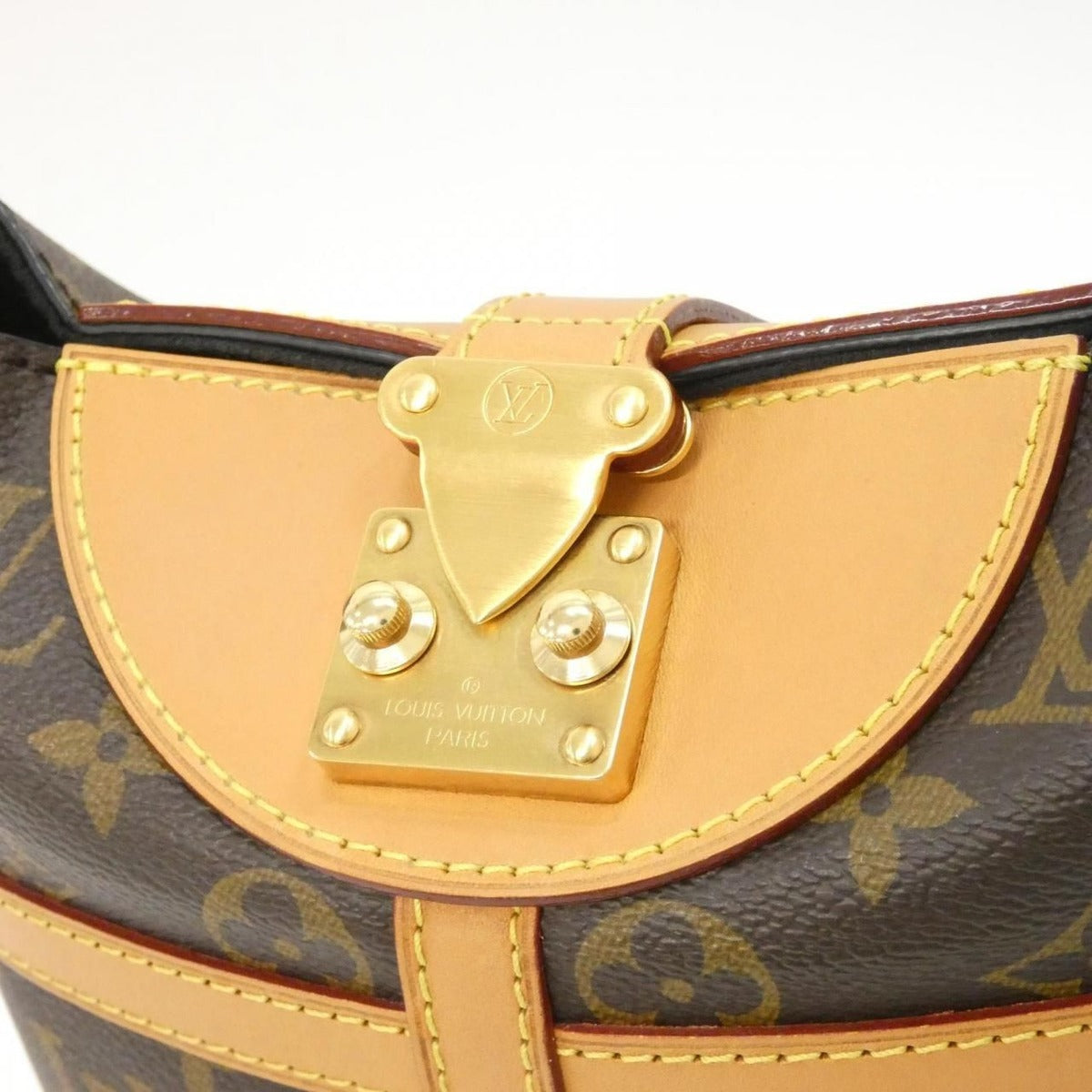 Louis Vuitton Monogram Duffle Canvas Gold Brown Marron — view 4