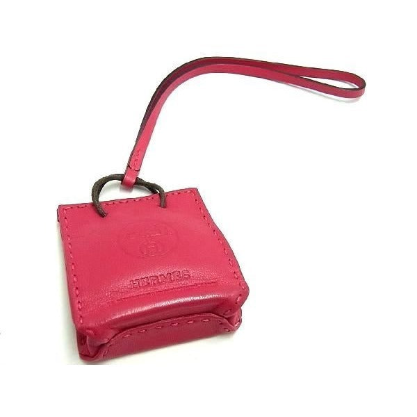 Hermes Sac Oranje Anjomiro Shopper Shape Bag Charm Pink