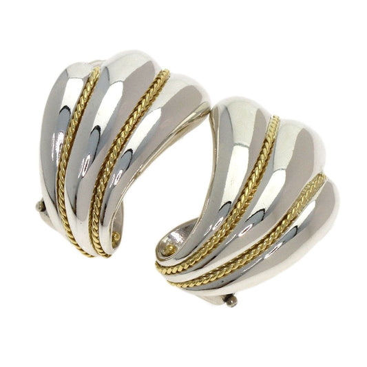 Tiffany & Co. Feather Twist Earrings 18K Yellow Gold
